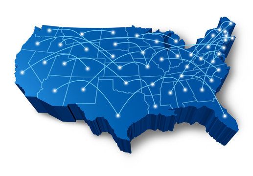 Map of the United States showing nationwide funding coverage